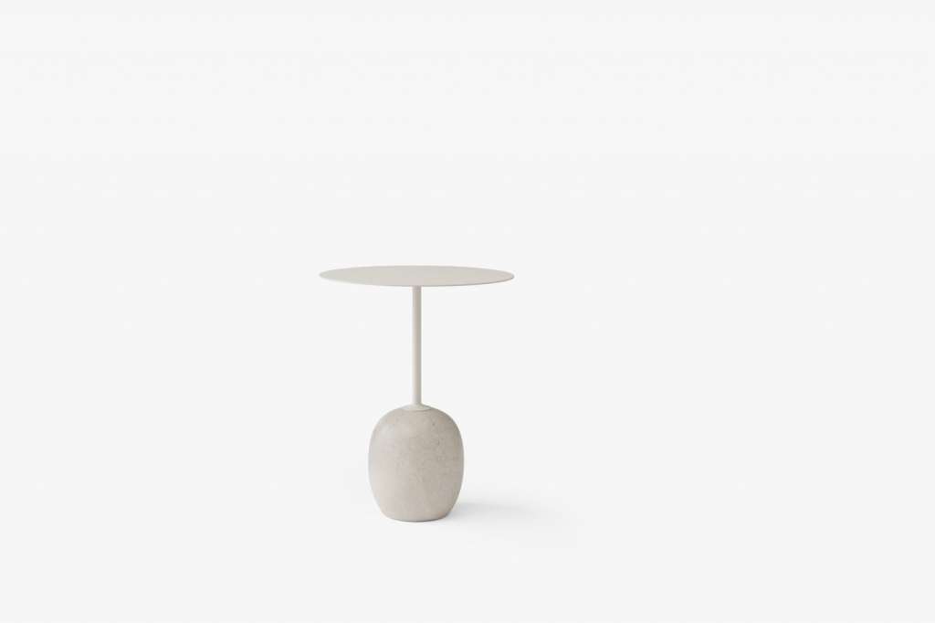 andTRADITION - Lato Beistelltisch - Ivory white/light - Ø40 cm - indoor