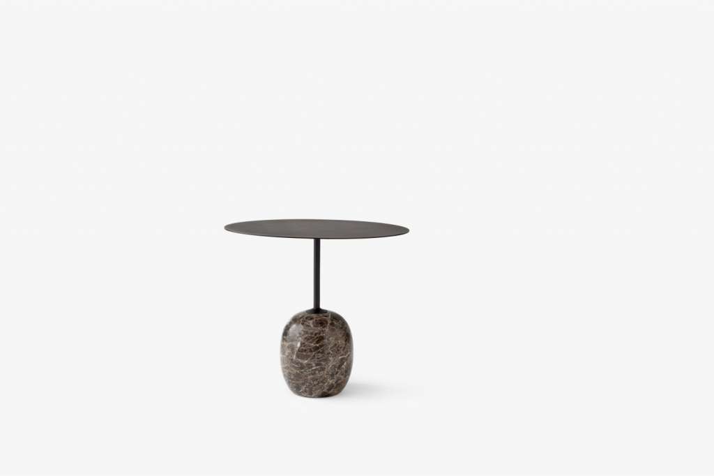 andTRADITION - Lato Beistelltisch - Black/dark - Ø50 cm - indoor