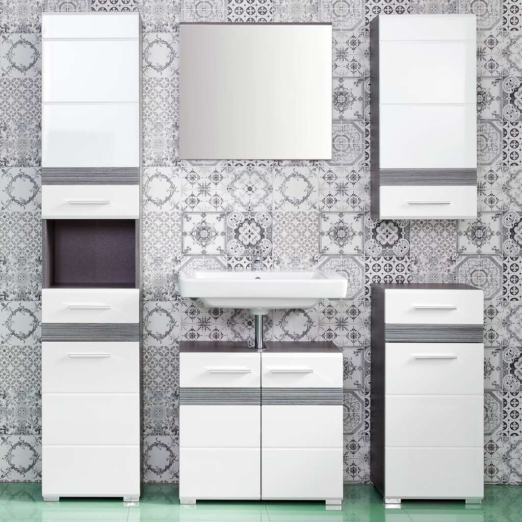 home24 Badezimmerset Storm Light I (5-teilig)