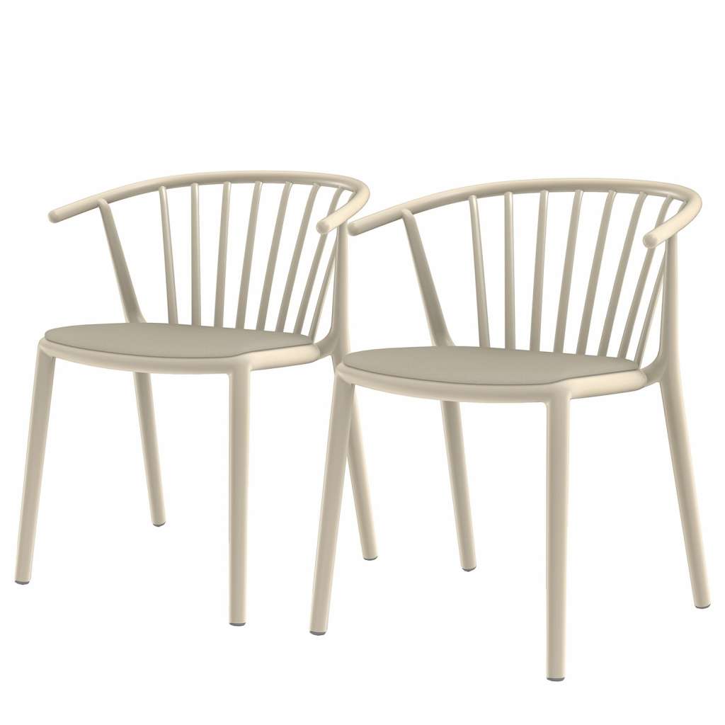 home24 Armlehnenstuhl Woody (2er-Set)