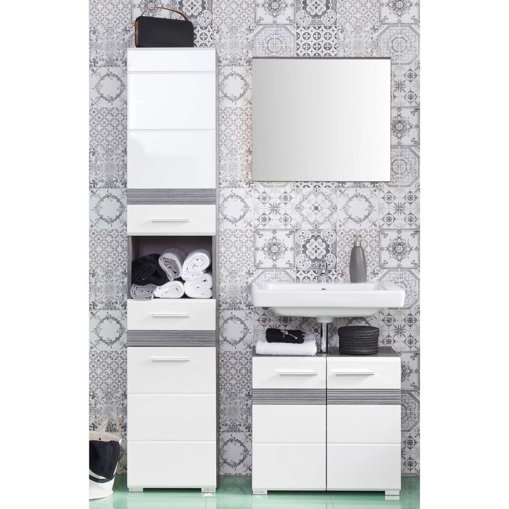 home24 Badezimmerset Storm Light II (3-teilig)