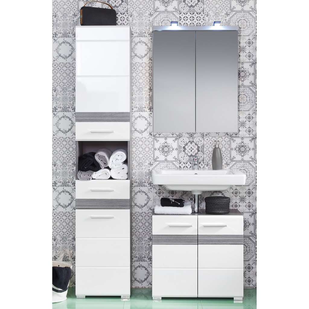home24 Badezimmerset Storm Light IV (3-teilig)