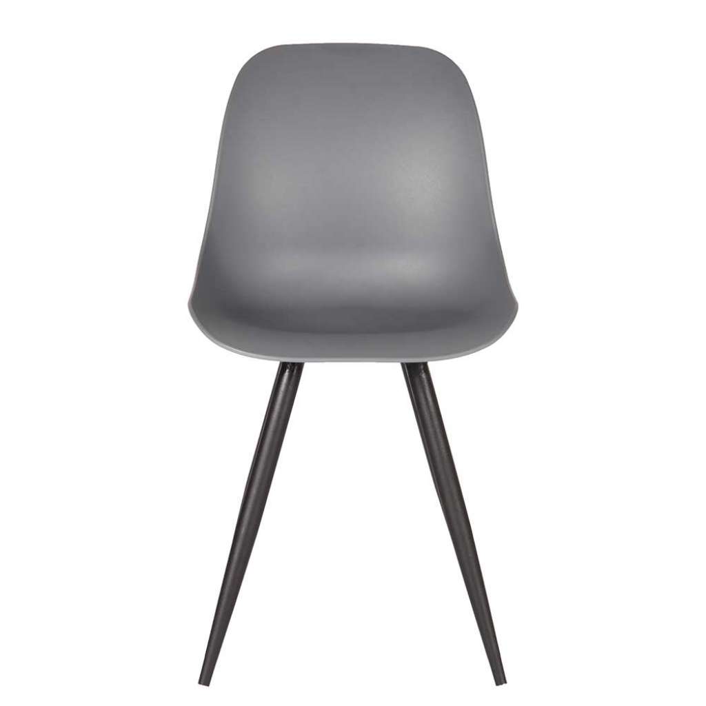Kunststoff Küchenstuhl in Anthrazit Skandi Design