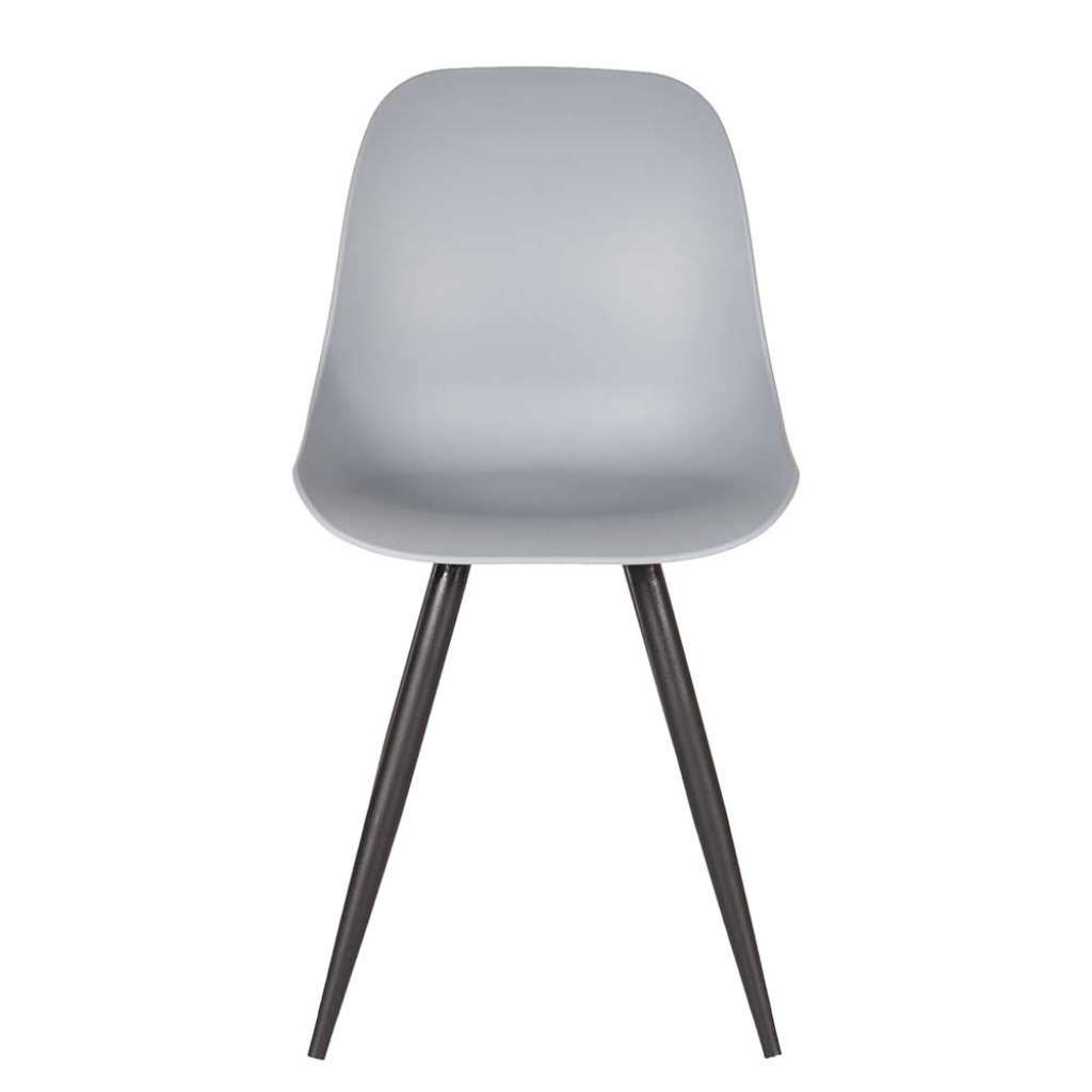 Essstuhl in Grau Kunststoff 50 cm Sitzhöhe