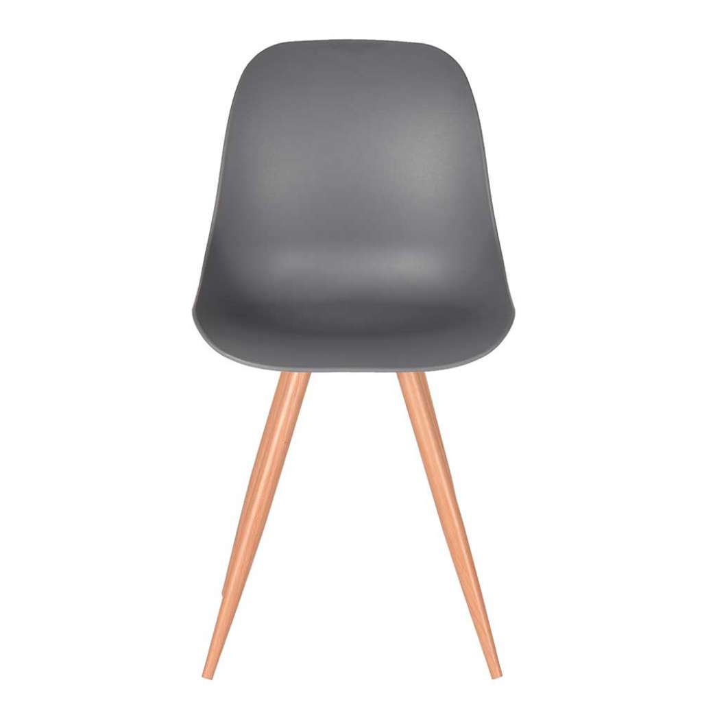 Esszimmerstuhl in Anthrazit Kunststoff Skandi Design