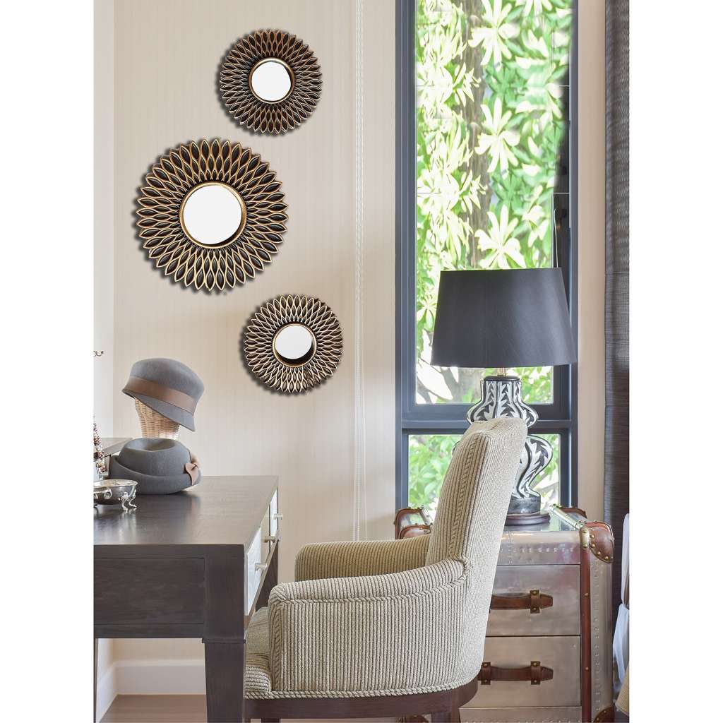 home24 Dekospiegel-Set Michelle (3-teilig)