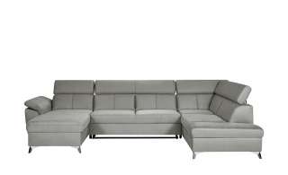 uno Wohnlandschaft grau - Mikrofaser More ¦ grau ¦ Maße (cm): H: 81 Polstermöbel > Sofas > Schlafsofas - Höffner