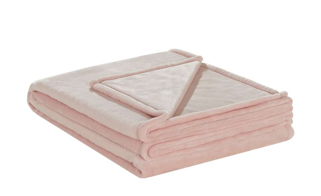 LAVIDA Soft-Flauschdecke  Mirabelle ¦ rosa/pink ¦ 100% Polyester ¦ Maße (cm): B: 150 Heimtextilien > Kuscheldecken - Höffner