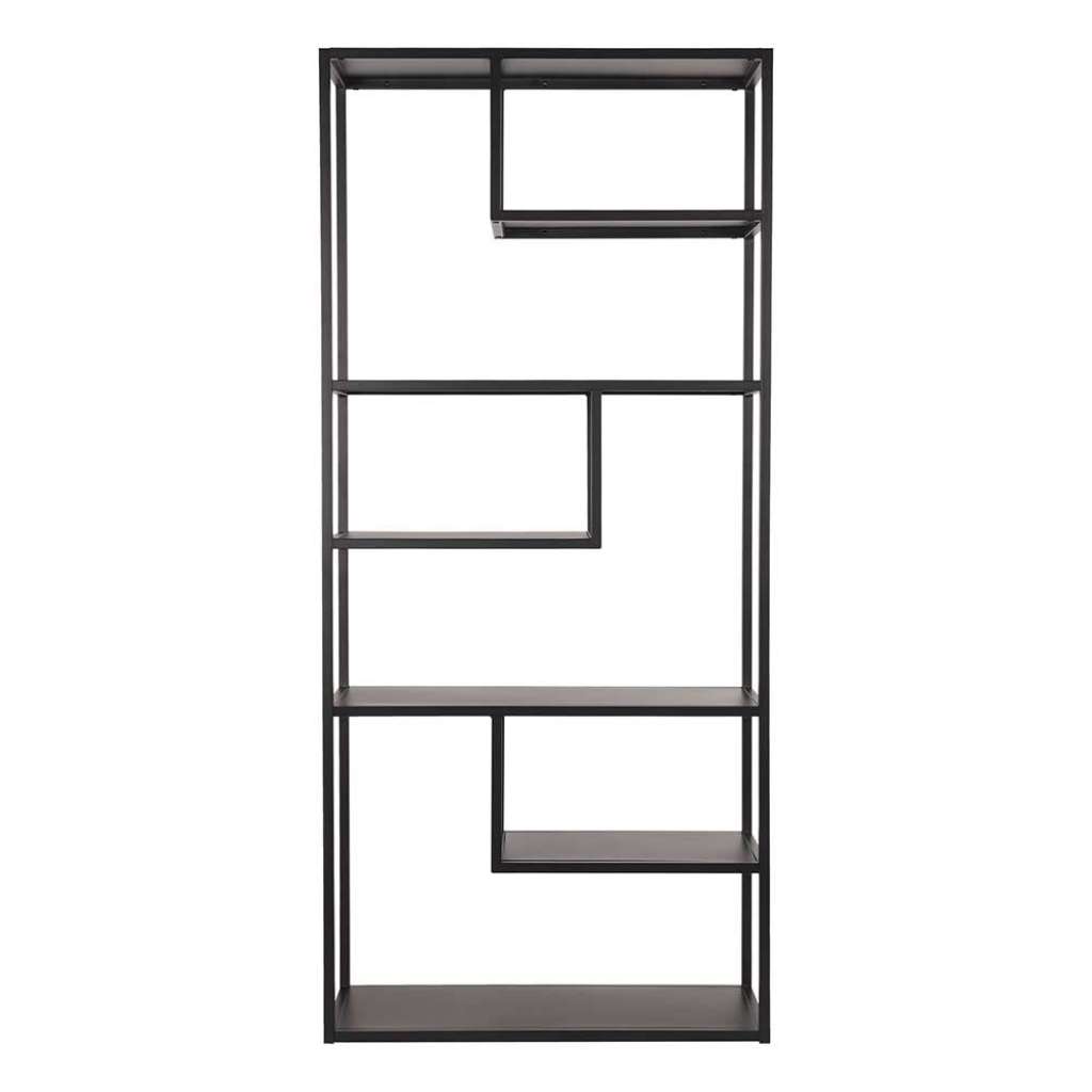 Wohnzimmer Regal in Schwarz Metall