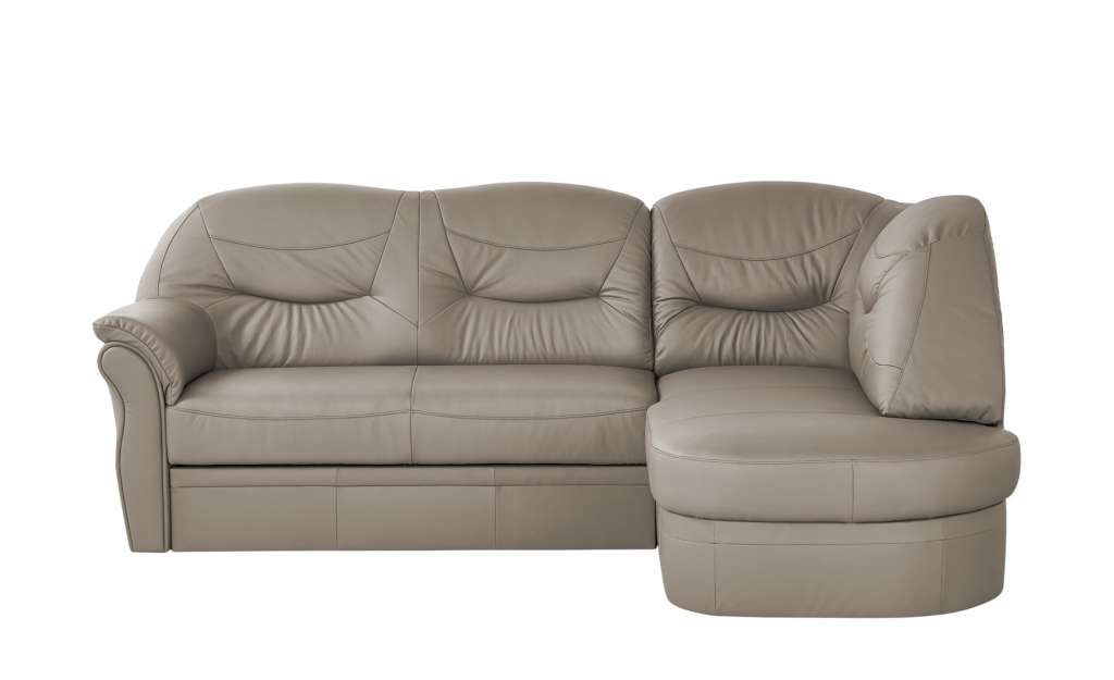 uno Ecksofa grau-braun - Leder Victoria ¦ grau ¦ Maße (cm): H: 91 Polstermöbel > Sofas > Ecksofas - Höffner