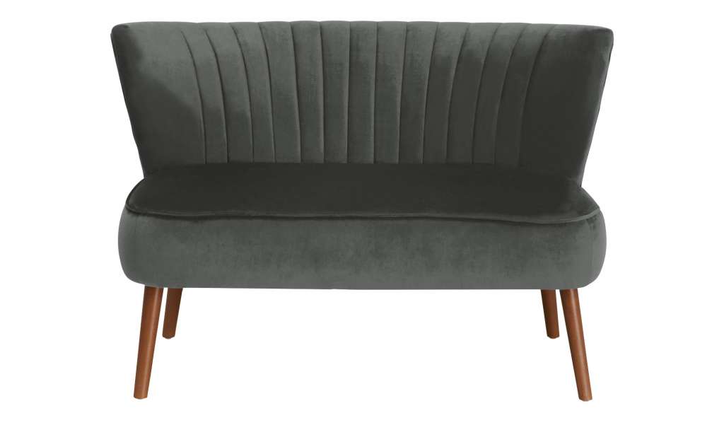 Playboy Sofabank  Kelly ¦ grau ¦ Maße (cm): B: 112 H: 76 T: 73 Polstermöbel > Sofas > Einzelsofas - Höffner