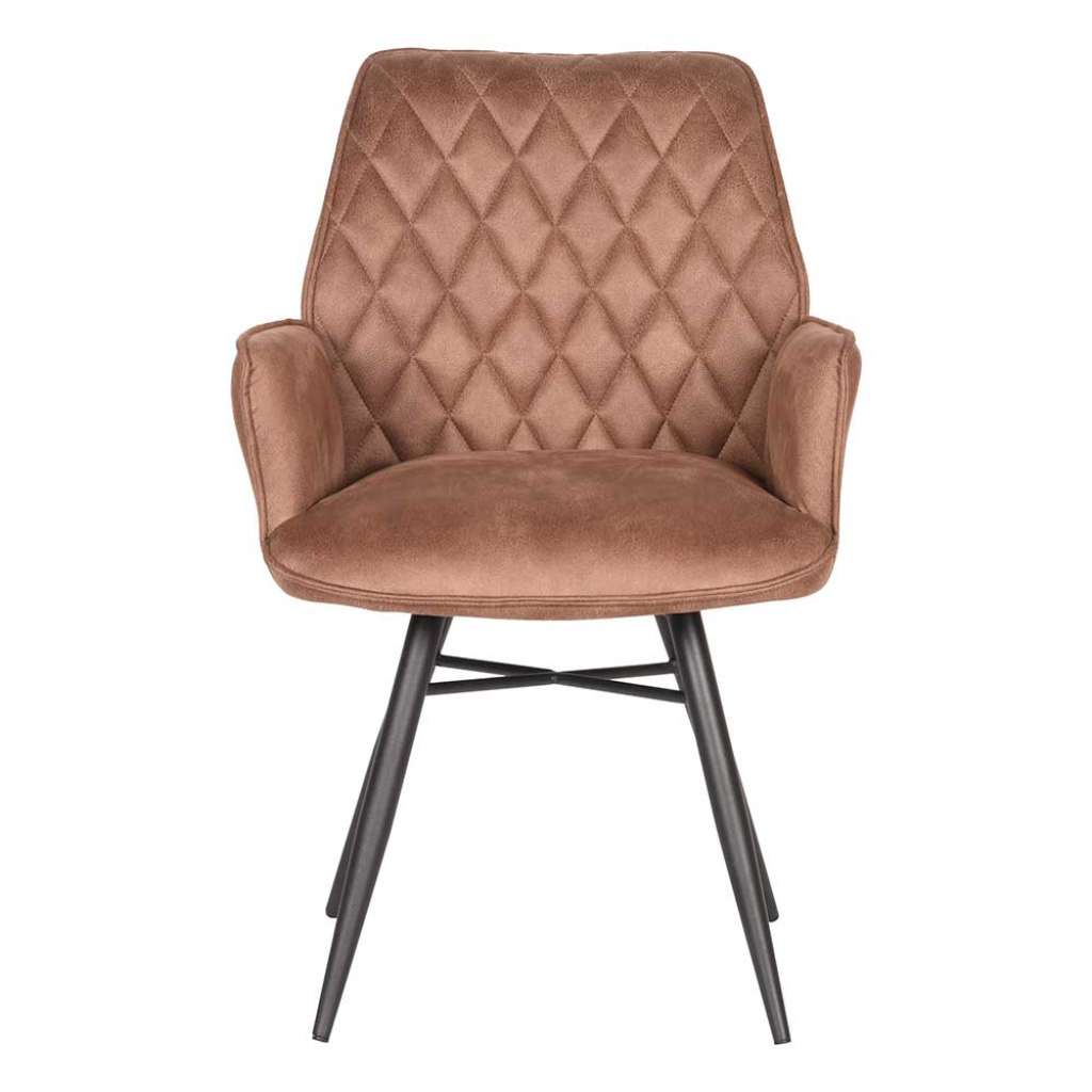 Armlehner in Braun Microfaser Loft Design