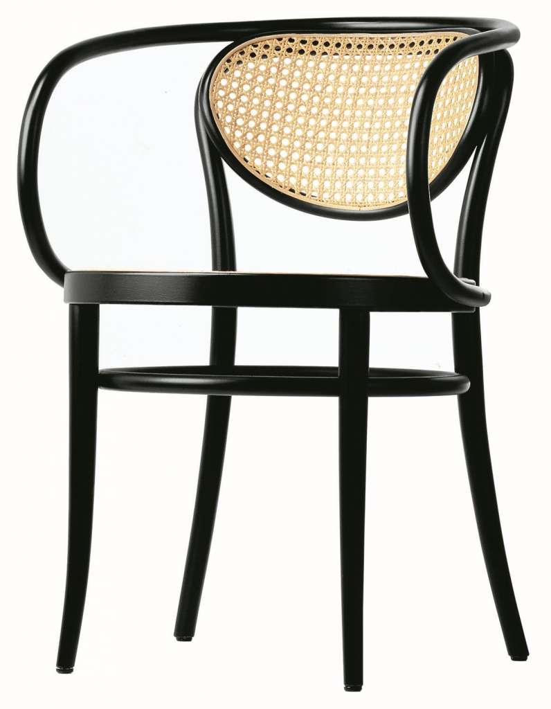 Thonet - 210 R Stuhl - schwarz gebeizt - indoor