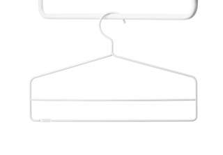 String - Kleiderhaken 4er Set - weiß - indoor