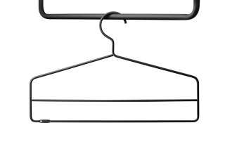 String - Kleiderhaken 4er Set - schwarz - indoor