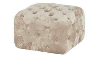 Polsterhocker  Heidi ¦ beige ¦ Maße (cm): B: 55 H: 35 T: 55 Ø: 55 Polstermöbel > Hocker - Höffner