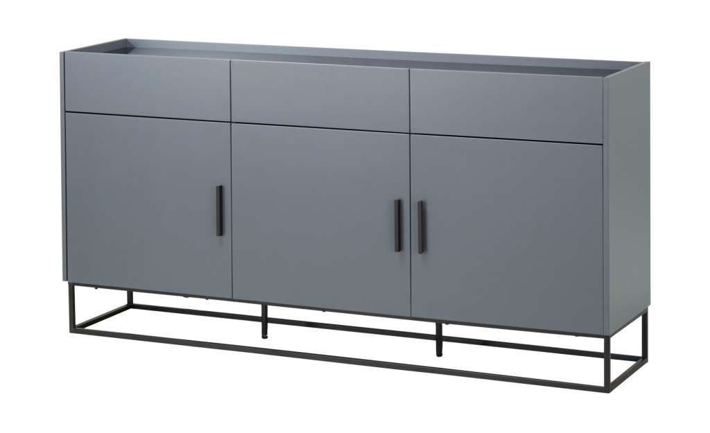 Sideboard mit 3 Türen und 3 Schüben  Jacurso ¦ schwarz ¦ Maße (cm): B: 174 H: 87 T: 39,5 Kommoden & Sideboards > Kommoden - Höffner