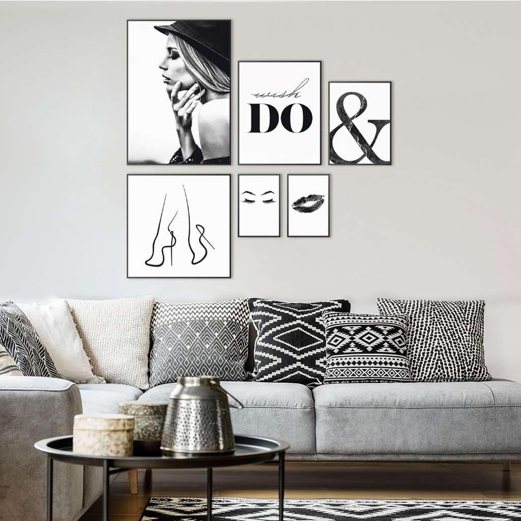 home24 Bildset Wish & do (6-teilig)