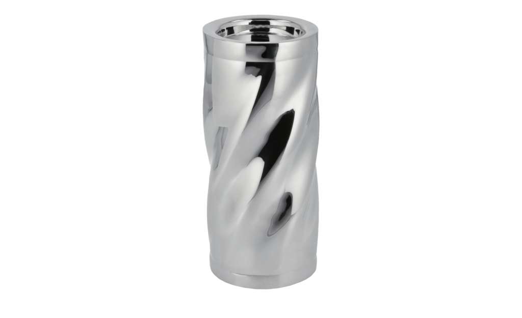 Kerzenständer ¦ silber ¦ Stahl ¦ Maße (cm): H: 23 Ø: 10 Dekoration > Kerzen & Lichter > Kerzenständer - Höffner