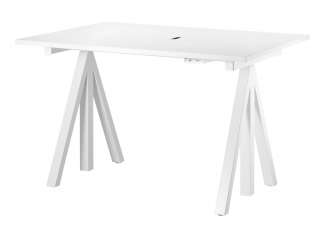 String - Höhenverstellbarer Schreibtisch - weißes laminat - indoor