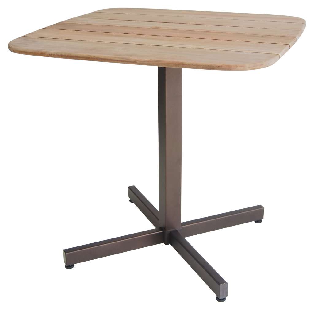 Emu - Shine Tisch - Teak - Gestell schwarz - indoor