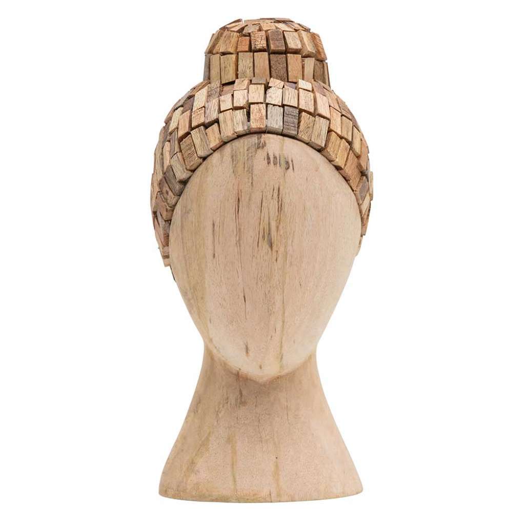 Deko Figuren aus Mangobaum Massivholz Kopf (4er Set)