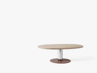 andTRADITION - Mezcla Couchtisch - Oak/Chrome/Clay - 120 x 90 cm - indoor