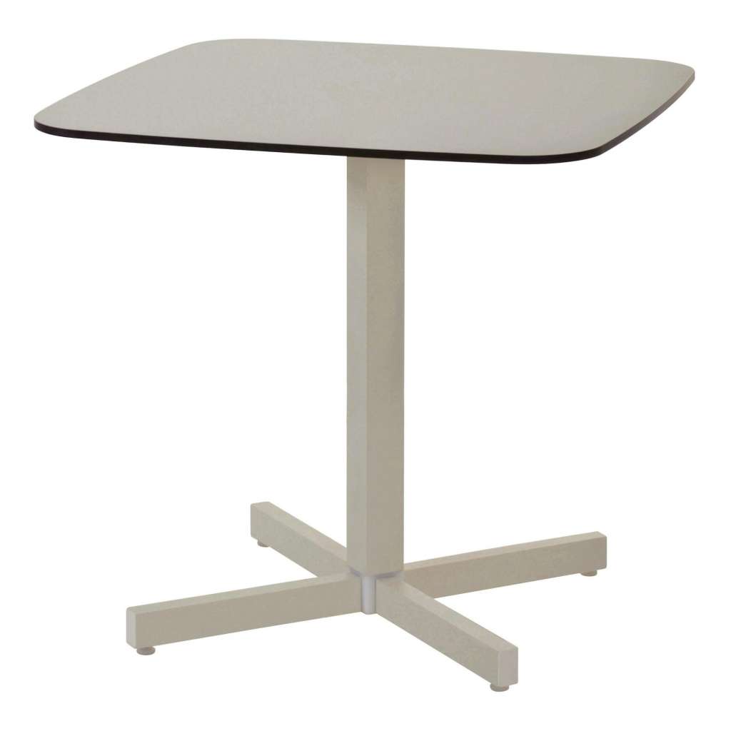 Emu - Shine Tisch - HPL - Tischplatte taupe 71 - Gestell schwarz - indoor