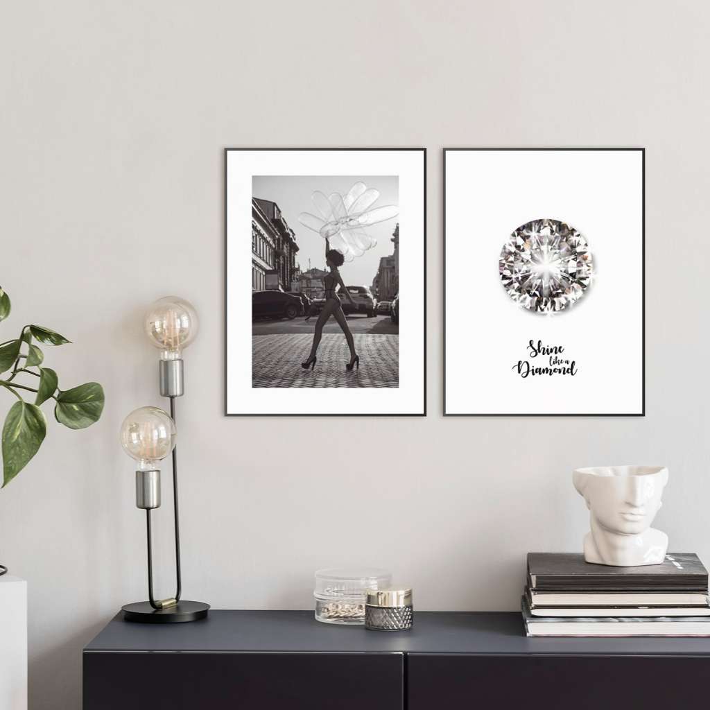 home24 Bildset Glamour & Diamanten (2-teilig)