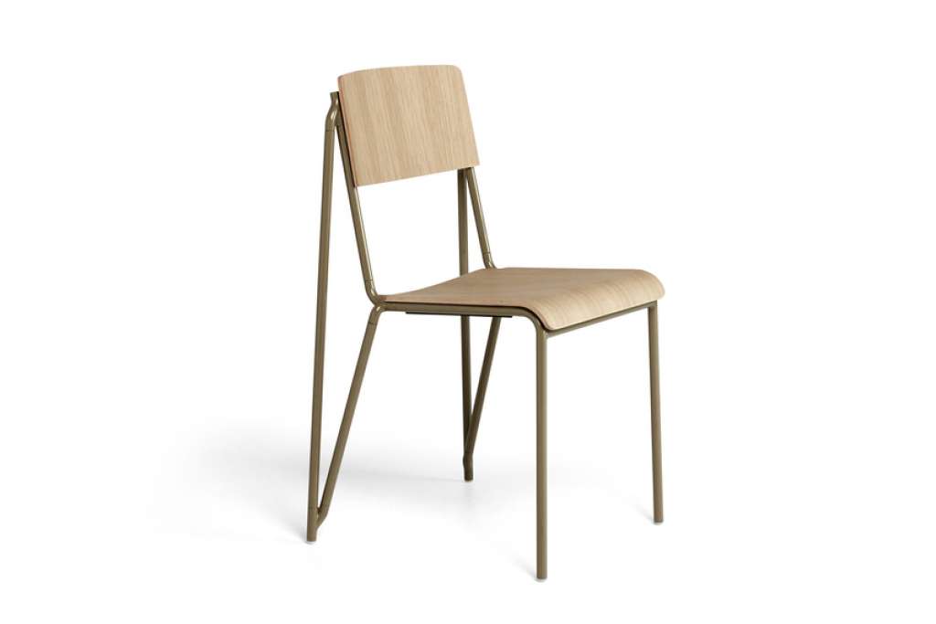 HAY - Petit Standard Stuhl - Schale Eichenfurnier lackiert - Gestell clay - indoor