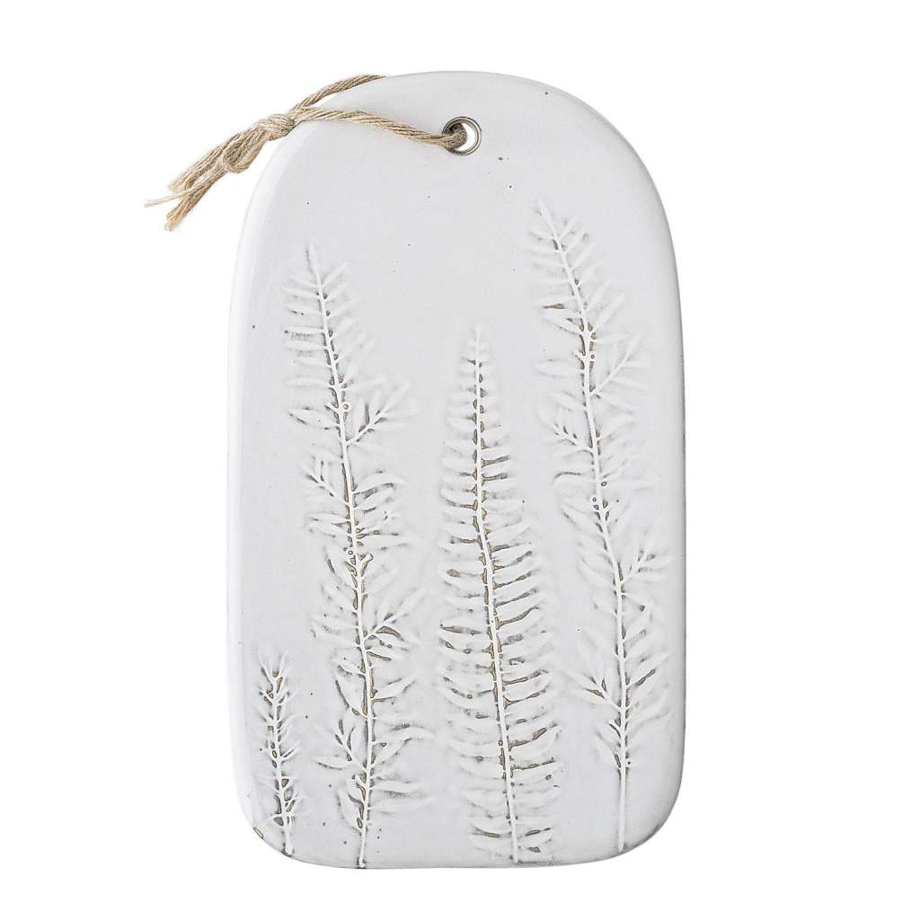 Bloomingville - Tablett - Steinzeug - weiß - indoor