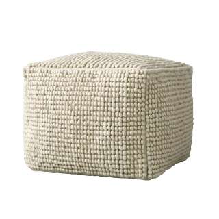 Bloomingville - Pouf - Wolle - naturfarben - indoor