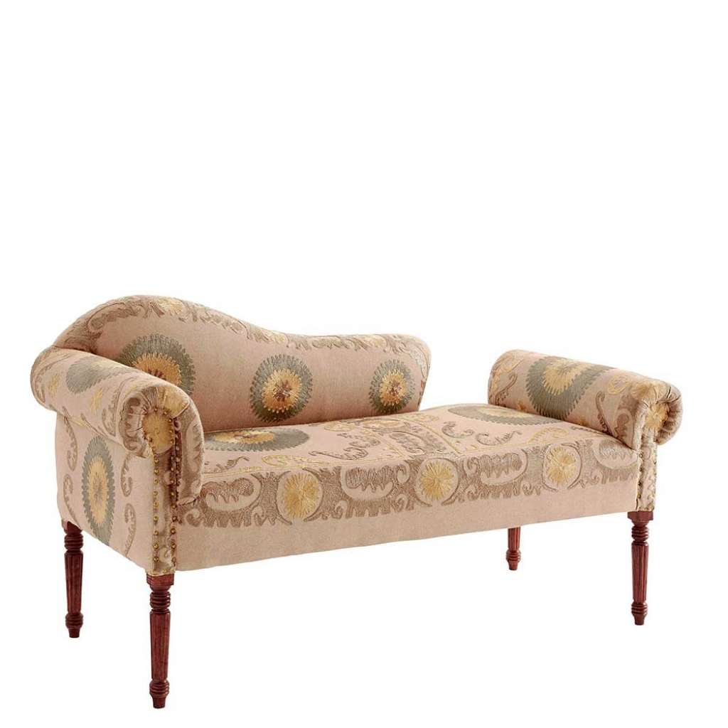 Desinger Sofa im Vintage Style mehrfarbigem Stoffbezug
