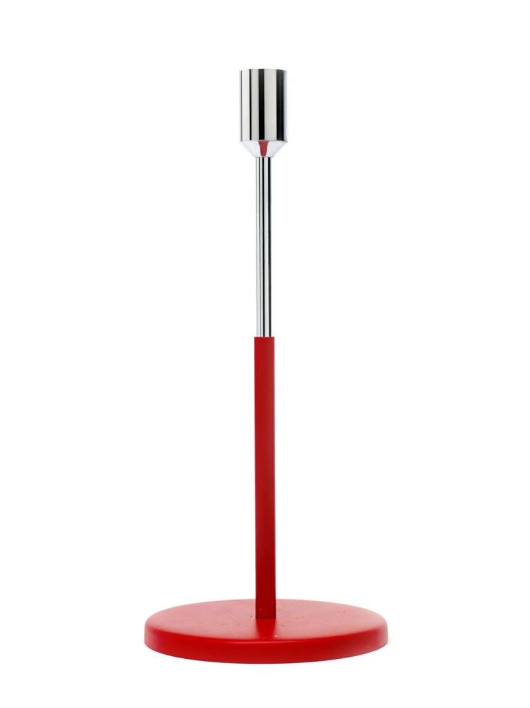 Serax - Kerzenhalter - H 27cm - silber/rot - indoor