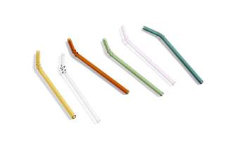 HAY - Sip Glasstrohhalme 6er Set - dots - indoor