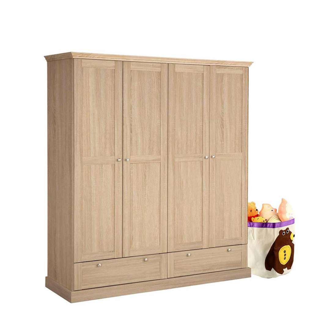 Kleiderschrank in Eichefarben 160 cm breit