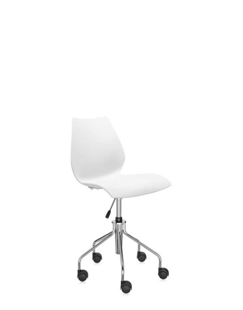 Kartell - Maui Drehstuhl - zinkweiß - indoor