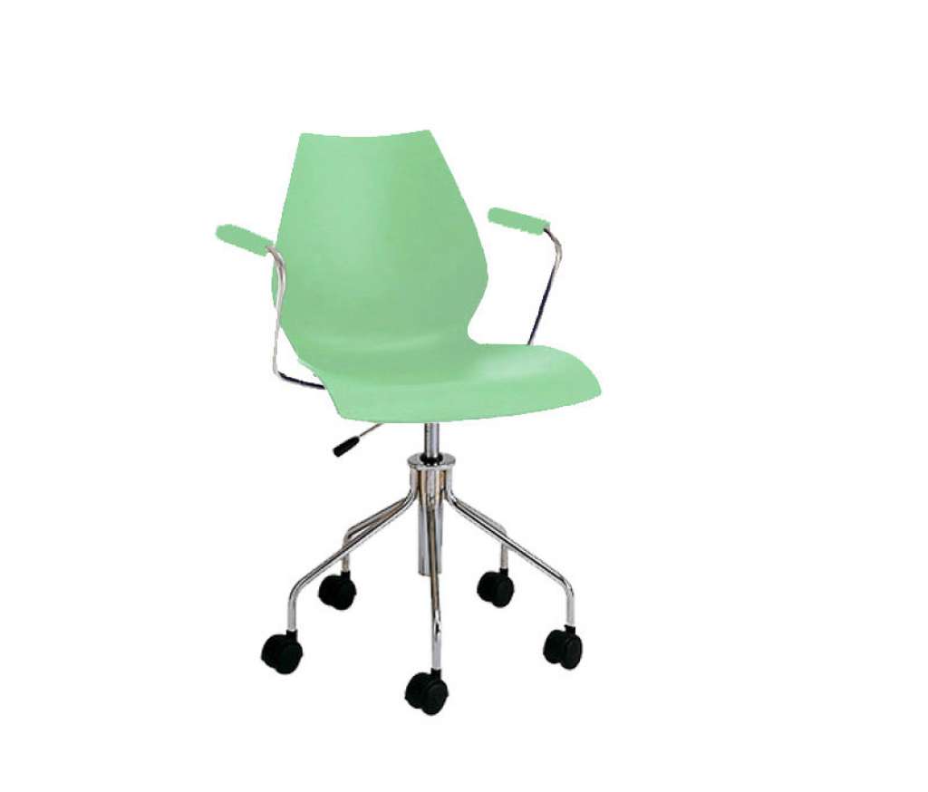 Kartell - Maui Armlehndrehstuhl - grün - indoor