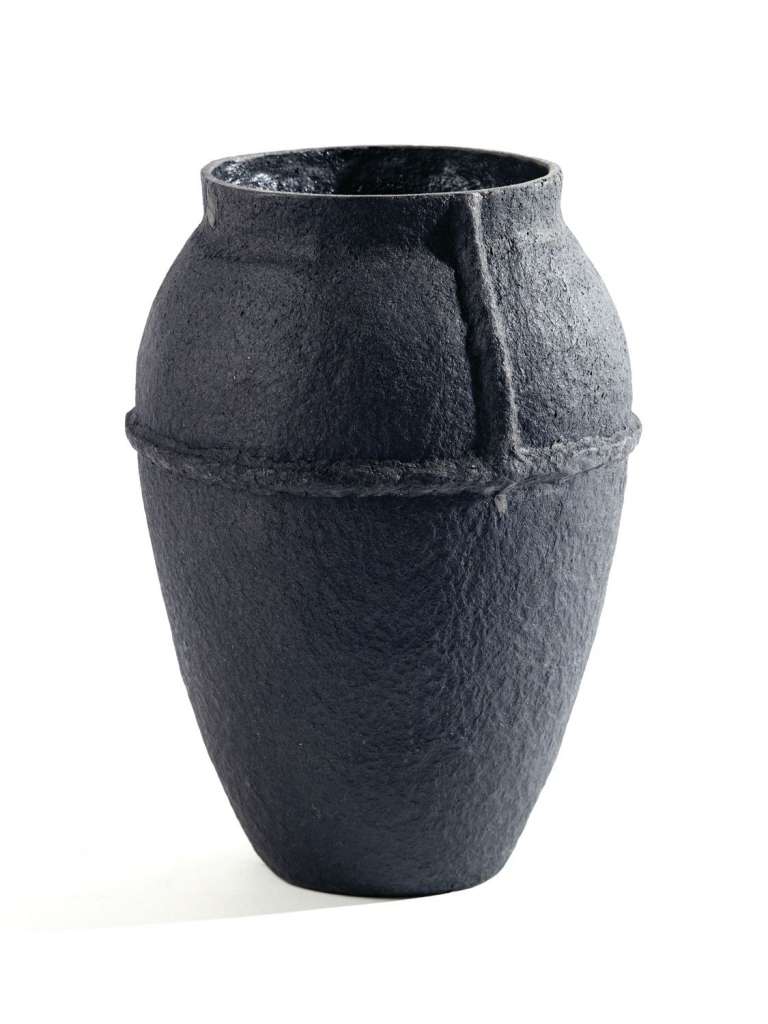 Serax - Paperpulp Vase - hoch - schwarz - indoor