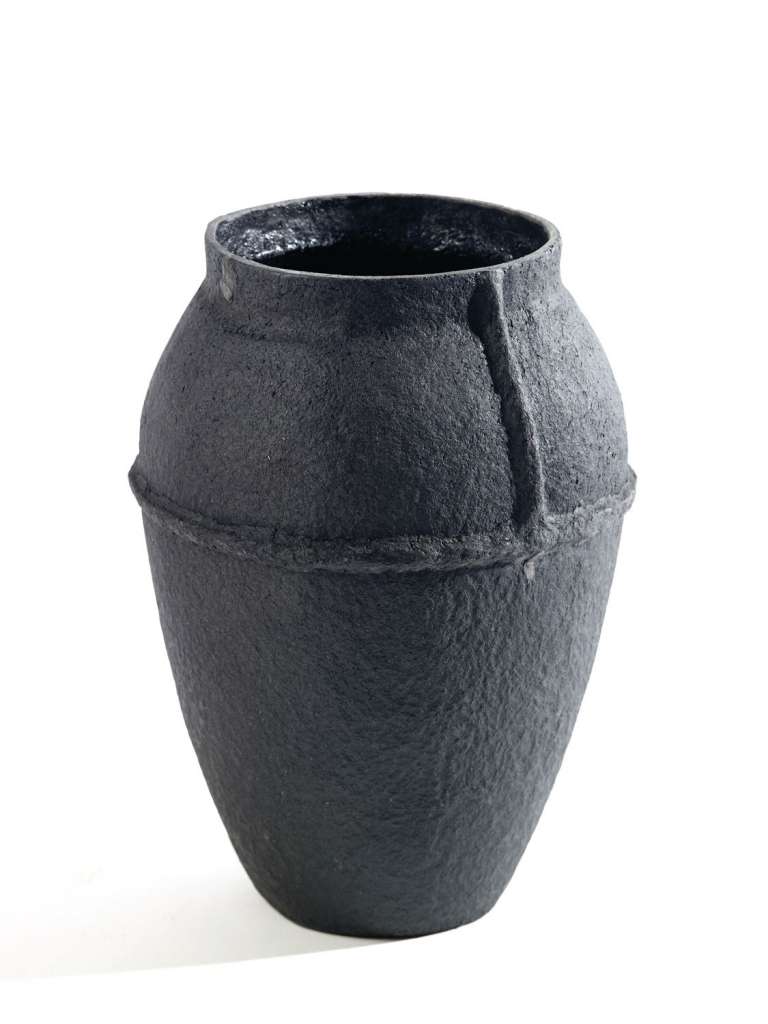Serax - Paperpulp Vase - niedrig - schwarz - indoor