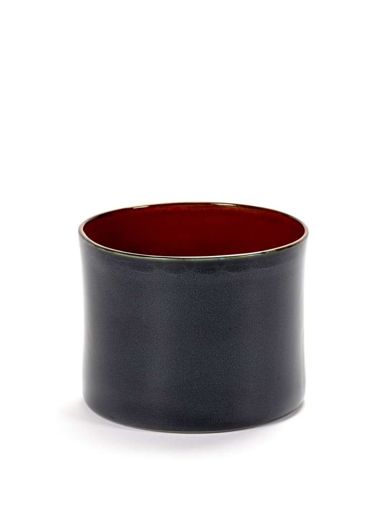 Serax - Terres De Rêve Zylindervase - niedrig - dunkelblau - indoor