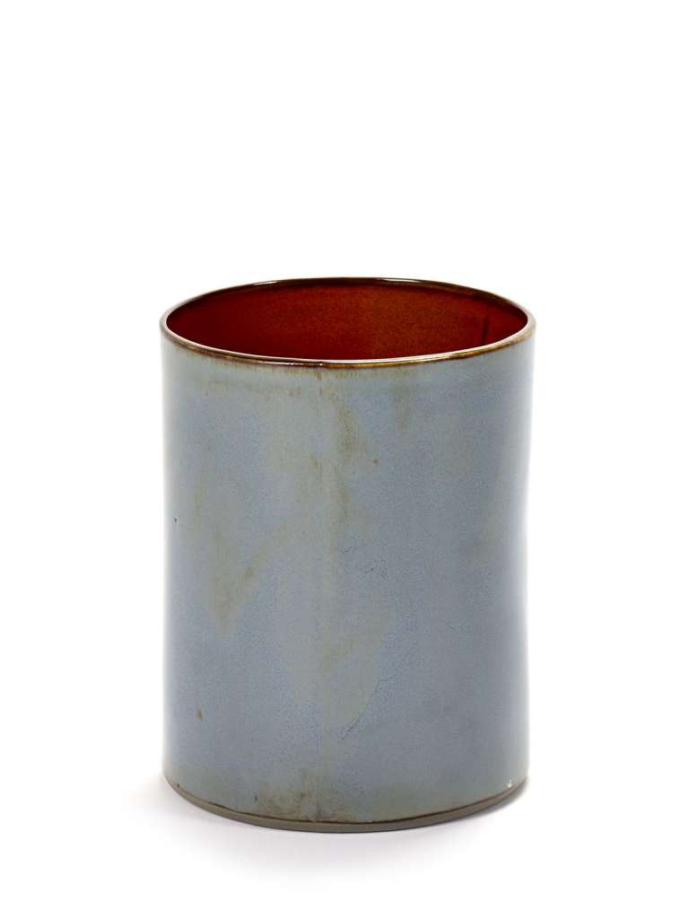 Serax - Terres De Rêve Zylindervase - medium - smokey blue - indoor