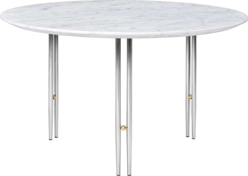 Gubi - IOI CoffeeTable Ø70 cm - Gestell verchromt - White Carrara Marble - indoor