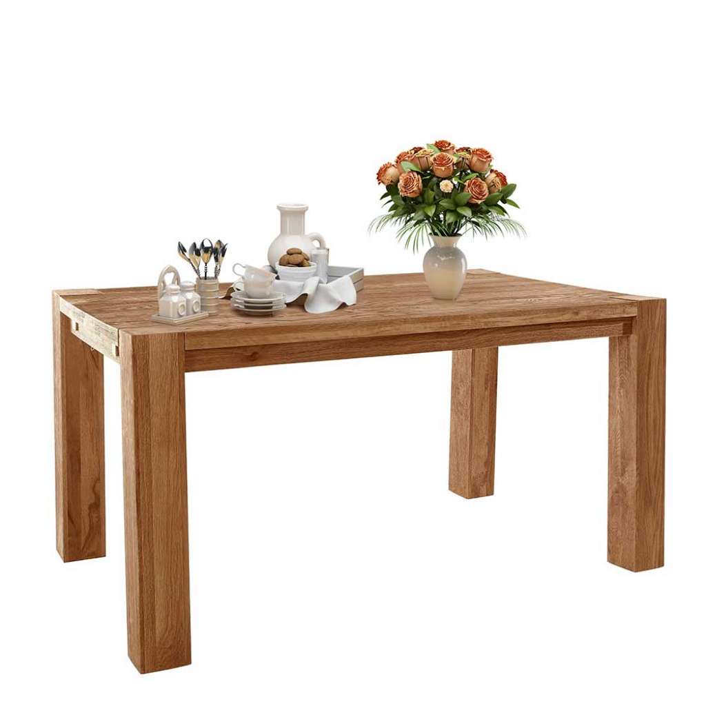 Esstisch aus Wildeiche furniert modern