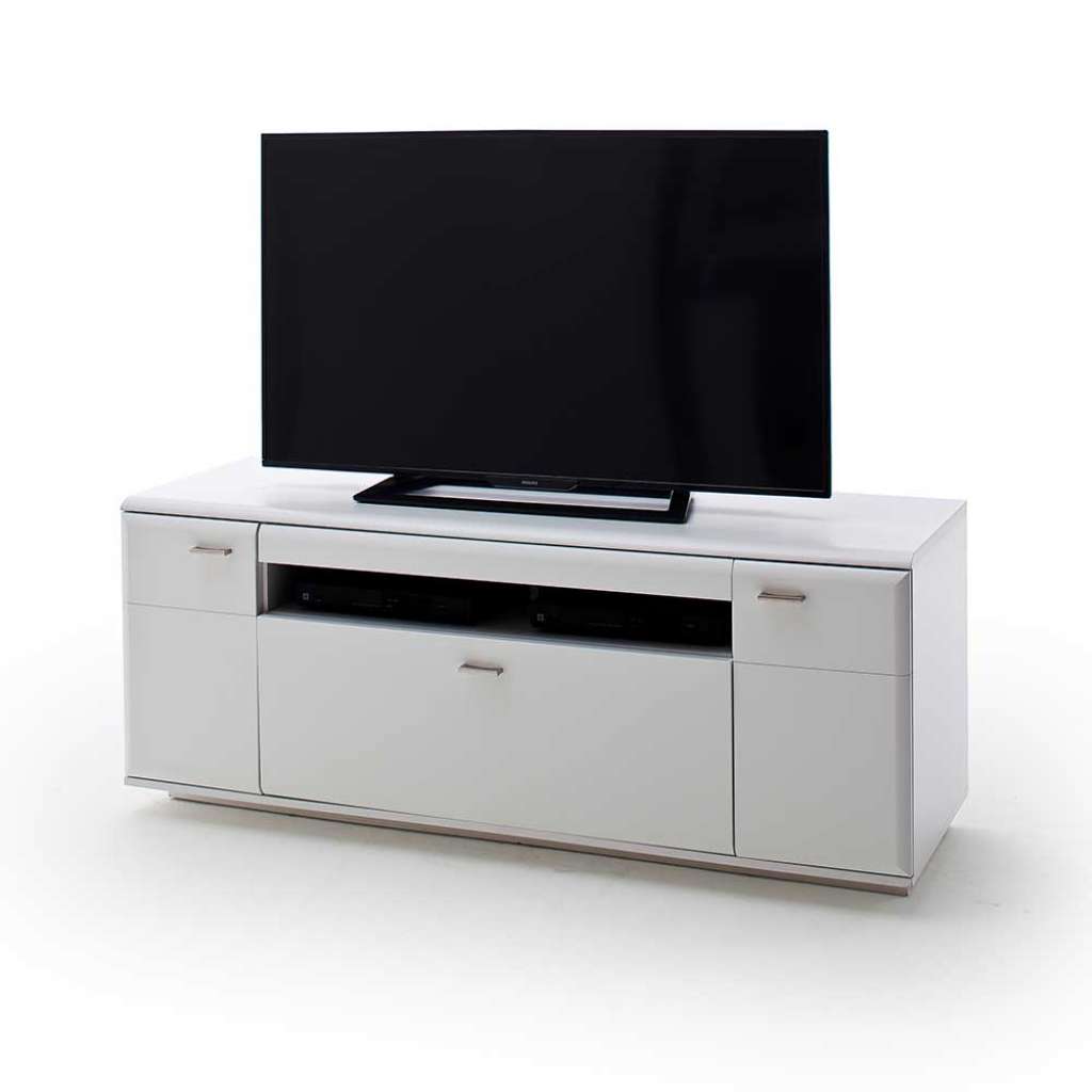 Fernsehunterschrank in Weiß 150 cm breit