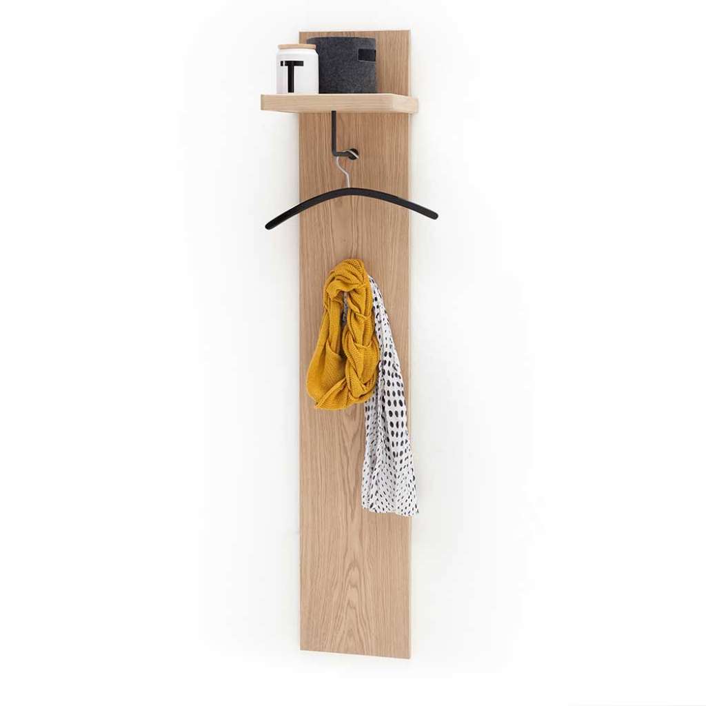 Hängegarderobe in Eiche Bianco furniert 30 cm breit