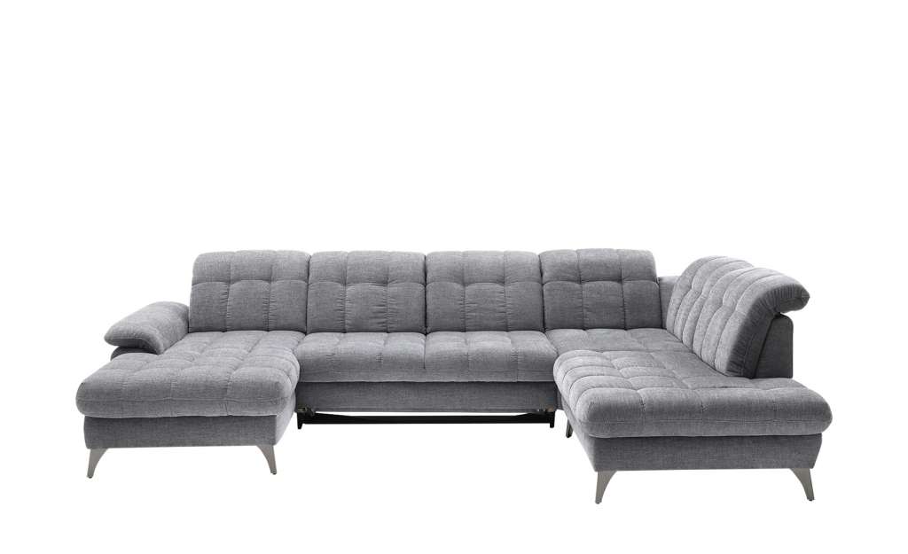 Wohnlandschaft  Melly ¦ grau ¦ Maße (cm): B: 359 T: 237 Polstermöbel > Sofas > Schlafsofas - Höffner