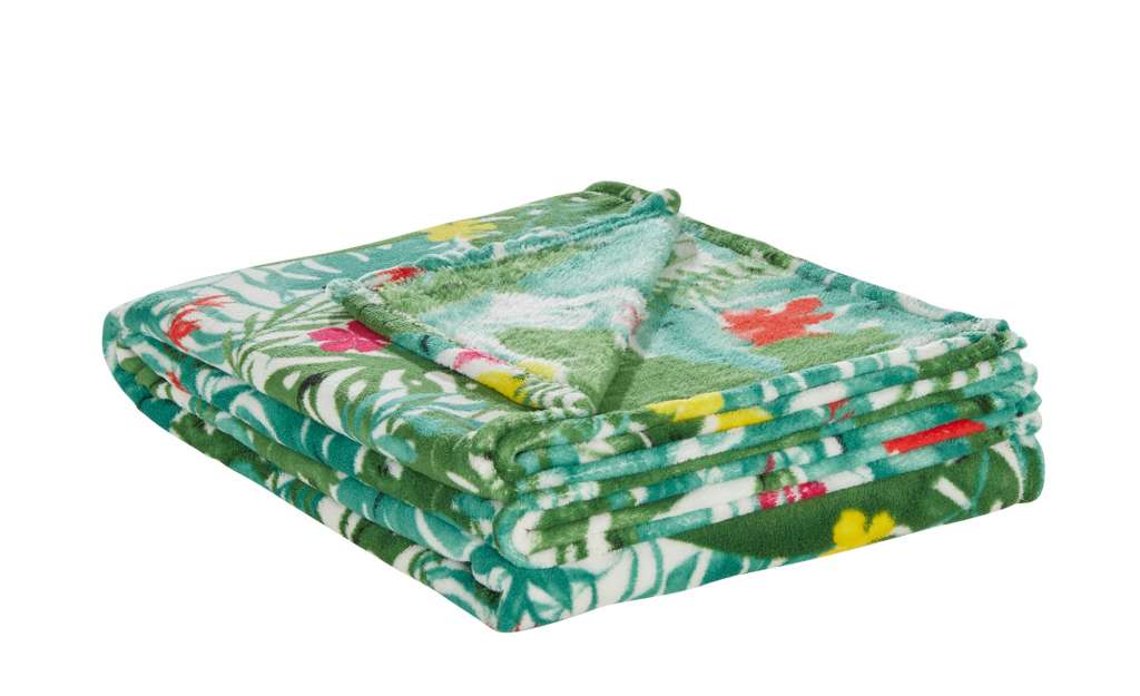 HOME STORY Coralfleecedecke  Emil ¦ grün ¦ 100% Polyester ¦ Maße (cm): B: 150 Heimtextilien > Kuscheldecken - Höffner