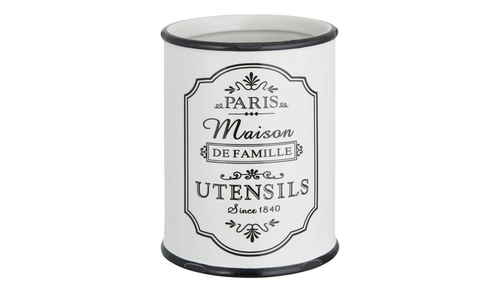 for friends Utensilienhalter  Paris ¦ weiß ¦ Steinzeug ¦ Maße (cm): H: 14 Ø: 10.2 Küchenzubehör & Helfer > Vorratsbehälter - Höffner