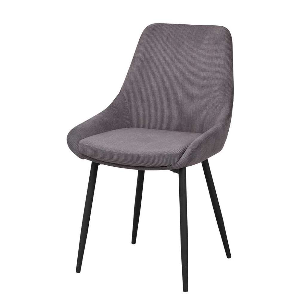 Cord Stühle in Grau Skandi Design (2er Set)